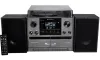 Líne Soundmaster mionlach MCD5600SW Caiséad CD caschláir 2x BT DAB+ MP3 2x5W Silver-dubh
