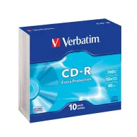 VERBATIM CD-R80 700MB Data Life 52x slim 10pack VERBATIM CD-R80 700MB Data Life 52x slim 10pack (1 of 1)