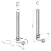 Neomounts AWL29-650BL1 Βάση ηχείου πάνω από τη βάση στήριξης κάτω από την οθόνη αρ. 15kg βάθος 77-21 cm μαύρο thumbnail (5 of 5)