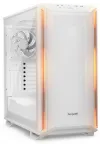 Roueg sinn! Koffer DARK BASE 701 MidT ouni Stroumversuergung 3x140mm Fan ARGB 1x USB-C + 2x USB3 transparent Säit wäiss