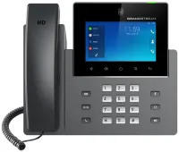 Grandstream GXV3450 VoIP telefon 16x SIP színes érintőképernyős 5"-os kijelzővel 2x Gbps RJ45 PoE kétsávos WiFi BT. USB (1 of 3)