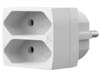 Listwa zasilająca NEDIS 2x gniazdo typu C (bez bolca) 250 V AC 50 60 Hz 25 A 1100 W biała (1 of 4)