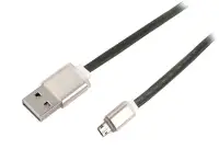 Cablu Net-X Micro USB la USB, sincronizare încărcare, conectori față-verso, negru Cablu Net-X Micro USB la USB, sincronizare încărcare, conectori față-verso, negru (1 of 1)