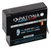Ceallraí PATONA le haghaidh ceamara digiteach GoPro Hero 5 6 7 8 1250mAh Li-Ion Platanam