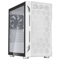 SilverStone FARA H1MW-G Micro-ATX case Honeycomb pattern tempered glass white SilverStone FARA H1MW-G Micro-ATX case Honeycomb pattern tempered glass white (1 of 3)
