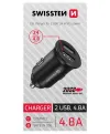 Swissten cl Adapter 2x USB 48a Metall schwarz thumbnail (2 of 2)