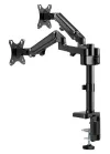 Neomounts DS70-750BL2 Displayhalter Schreibtischstange 17-27" Klemme VESA 100X100 Tragkraft 2x7kg Gaskolben 2 Displays schwarz thumbnail (5 of 7)