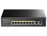 STRONG switch SW8010POE+ 8x poort Gigabit POE+ 2x Ggabit Uplink poort IEEE802.3af met metalen behuizing zwart STRONG switch SW8010POE+ 8x poort Gigabit POE+ 2x Ggabit Uplink poort IEEE802.3af met metalen behuizing zwart (1 of 4)
