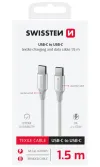Swissten Datenkabel Textil II USB-C USB-C 1,5 m weiß thumbnail (2 of 2)