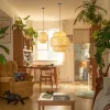 IMMAX BOHO HILO designer pendel D38cm E27. bambus thumbnail (4 of 6)