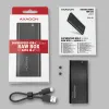 AXAGON laatikko M.2 SSD:lle EEM2-SBC USB-C USB 3.2 Gen2 kaapeli 20 cm USB-C - USB-A thumbnail (3 of 3)
