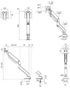 Neomounts DS70PLUS-450BL1 Sealbhóir taispeána cuartha don tábla 17-49" clamp + pas. Toilleadh ualaigh VESA 100X100 18kg loine gáis 1 dis thumbnail (10 of 10)