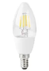 NEDIS Ampoule à Filament LED Intelligente Wi-Fi E14 Bougie 5W 230V 400lm 2700K Blanc Chaud Intensité Variable Transparent thumbnail (2 of 3)