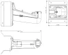 Υποδοχή κάμερας HIKVISION DS-1602ZJ-corner συμβατή με κάμερες PTZ 4 ιντσών