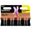 Ceallraí alcaileach Bunúsach Duracell 8 ríomhaire (AA)