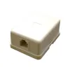 DATACOM Telefonipesa UTP CAT3 1xRJ11 pinnapealseks paigaldamiseks, valge