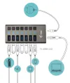 I-tec USB 3.0 charging HUB 7 Port + power adapter 36 W thumbnail (2 of 3)