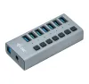 I-tec USB 3.0 a mhuirearú HUB 7 Port + adapter cumhachta 36 W