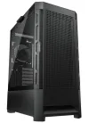 COUGAR PC-behuizing AIRFACE Zwart Mid Tower Mesh Frontpaneel 1 x 120 mm ventilator TG Linkerpaneel Zwart