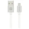 Swissten Datakabel Tekstil Usb Lightning 2,0 M Sølv