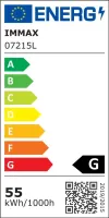 IMMAX NEO FINO NEW SMART φωτιστικό κρεμαστό 1 κύκλος 80cm 60W μαύρο Zigbee 3.0 TUYA thumbnail (2 of 8)