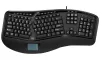 Adesso AKB-450UB wired keyboard multimedia ergonomic touchpad USB black US layout