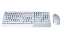 Zestaw klawiatury i myszy gamingowej MSI VIGOR GK30 COMBO WHITE przewodowy biały podświetlenie RGB USB układ CZ+SK (1 of 4)