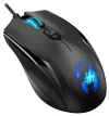 GX GAMING AMMOX X-1 600, wired, 3200 dpi, RGB backlight, USB, black