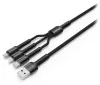 Colorway Cable de Carga 3 en 1 Lightning+MicroUSB+USB-C 4A Nylon 1,2m Gris thumbnail (2 of 6)