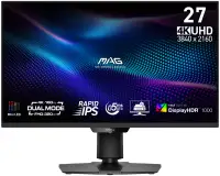 MSI Gaming MAG 274UPDF E16M 27" 3840x2160 IPS 05ms 160Hz 400cd m2 1100:1 HDMI DP USB-C PIVOT nero (1 of 12)