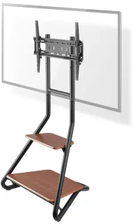 NEDIS podlahový TV stojan 37-75" nosnost 40 kg Bauhaus Design nastavitelné výšky MDF ocel černo-hnědý NEDIS podlahový TV stojan 37-75" nosnost 40 kg Bauhaus Design nastavitelné výšky MDF ocel černo-hnědý (1 of 8)