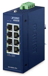 Planet IGS-800T-PN Switch industrial compact PROFINET 8x1Gb RJ45 -40 +75°C IP30 EFT+ESD 9-48VDC fără ventilator (1 of 3)
