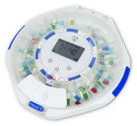 NEDIS Wi-Fi smart pill dispenser 28 compartments number of alarm times: 9 alarms per day Voice Beep Light LCD (1 of 3)