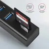 AXAGON Hub USB-A HMA-CR3A USB 3.2 Gen1 3x USB-A MicroSD SD Metallgehäuse 0,2 m thumbnail (3 of 5)