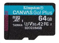 Cárta cuimhne Kingston 64GB SDXC Canvas Go Plus Gen4 C10 UHS-I U3 Cárta cuimhne Kingston 64GB SDXC Canvas Go Plus Gen4 C10 UHS-I U3 (1 of 1)
