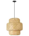IMMAX BOHO HILO dizájner függőlámpa D50cm E27 bambusz