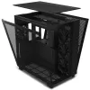 NZXT behuizing H9 Flow tweekamer ATX 4x120mm ventilator tot 10xfan geperforeerde glazen bovenkant. voorzijde zwart thumbnail (4 of 5)