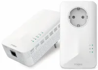 Starkes Set aus 2 Powerline-Adaptern 1000 WF DUO EU Powerline 1000 Mbit/s mit Wi-Fi 1200 Mbit/s und 2x LAN, weiß Starkes Set aus 2 Powerline-Adaptern 1000 WF DUO EU Powerline 1000 Mbit/s mit Wi-Fi 1200 Mbit/s und 2x LAN, weiß (1 of 21)