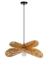 IMMAX BOHO MARIPOSA dizájner függőlámpa D50cm E27 natúr juta