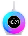 IMMAX LED настолна лампа FALCON с RGB подсветка 7W 350lm 5V 2A будилник бял thumbnail (2 of 3)