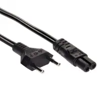 Akyga tápkábel IEC C7 2pin 1.5m EU csatlakozó (1 of 3)
