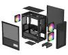 DEEPCOOL skříň CH360 Digital mATX 140mm +120 mm fan USB 3.0 USB-C mesh panel prosklená bočnice černá thumbnail (10 of 10)