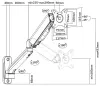 Neomounts WL70-450BL11 Uchwyt ścienny 17-32" składany, obrotowy tłok gazowy 3 piny VESA 100X100 nośność 9kg czarny thumbnail (7 of 7)