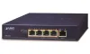 Síneadh Planet PoE LAN 1xPoE isteach 4xPoE-amach 65W 802.3bt ag Gigabit
