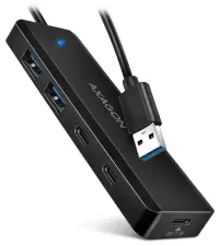 AXAGON пътен хъб с 4 порта USB-A HUE-C2A USB 3.2 Gen1 2x USB-A 2x USB-C 19 см AXAGON пътен хъб с 4 порта USB-A HUE-C2A USB 3.2 Gen1 2x USB-A 2x USB-C 19 см (1 of 5)