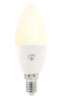 NEDIS интелигентна LED крушка Zigbee 3.0 E14 49W 230V 470lm топло до студено бяло 2200–6500K RGB димируема (1 of 7)