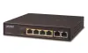 Planet FSD-604HP PoE комутатор 4x PoE 802.3at 60W+ 2x 100Base-TXVLANextend mode 10Mb з до 250m без вентилятора ESD
