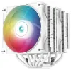 DEEPCOOL охладител AG620 WH ARGB 2x 120mm вентилатор 6x топлинни тръби PWM за Intel и AMD бял thumbnail (1 of 6)