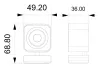 IMMAX NEO LITE SMART Varnostna notranja kamera LITTLE CUBE Wi-Fi 24GHz 3MP ONVIF TUYA thumbnail (5 of 6)