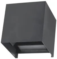 IMMAX DICE outdoor LED wall light 6W 340lm IP65 anthracite (1 of 4)